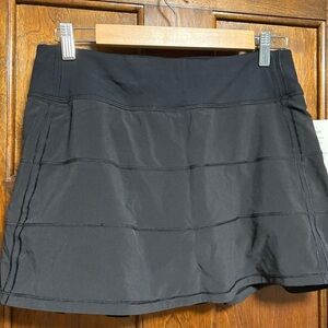 Lululemon Pace Rival MRskirt *long Black Athletic Skort